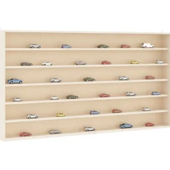 vidaXL Sammlervitrine aus Holz mit 6 Regalen 100x8,5x55 cm