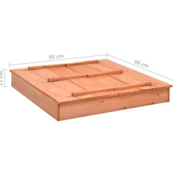 vidaXL Sandkasten Tannenholz 95×90×15 cm