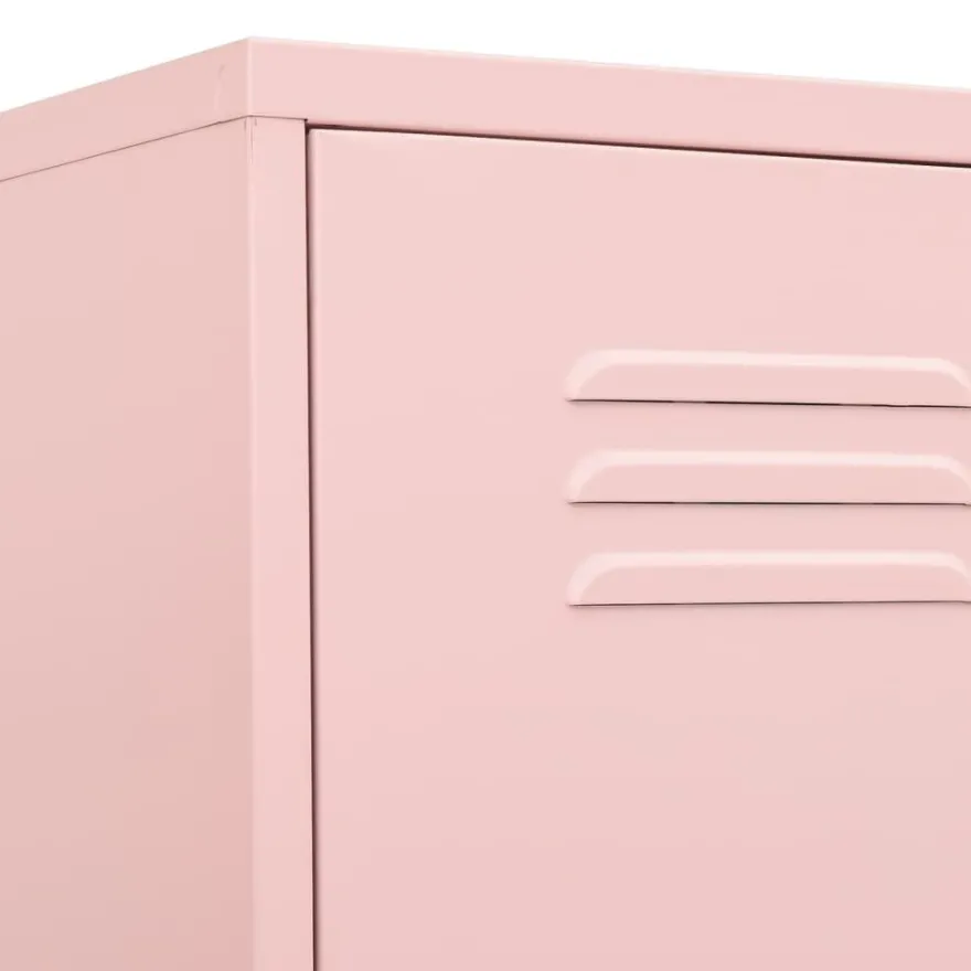 vidaXL Schließfachschrank Rosa 35x46x180 cm Stahl