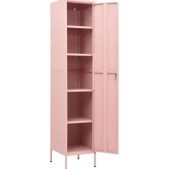 vidaXL Schließfachschrank Rosa 35x46x180 cm Stahl