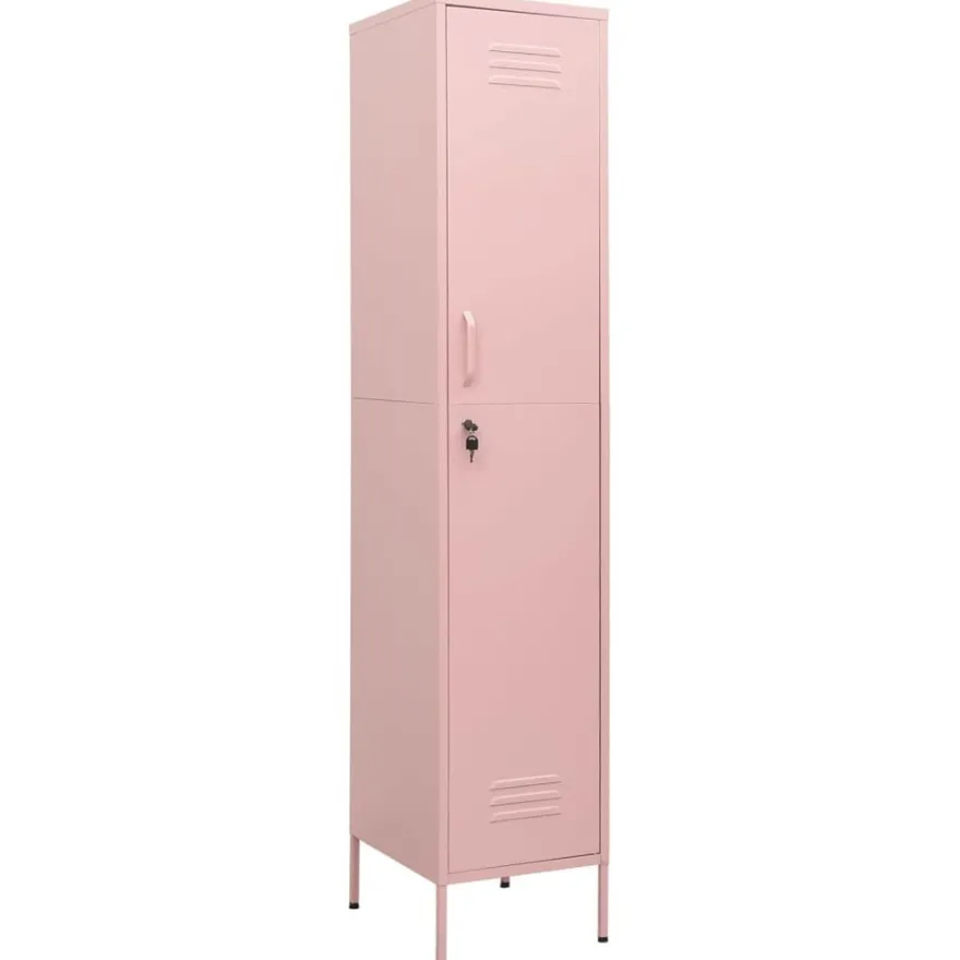 vidaXL Schließfachschrank Rosa 35x46x180 cm Stahl