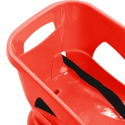 vidaXL Schlitten mit Lehne Rot 102,5x40x23 cm Polypropylen