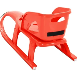 vidaXL Schlitten mit Lehne Rot 102,5x40x23 cm Polypropylen