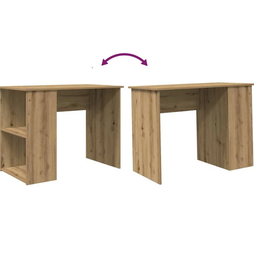 vidaXL Schreibtisch Artisan-Eiche 100x55x75 cm Holzwerkstoff
