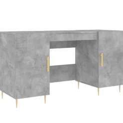 vidaXL Schreibtisch Betongrau 140x50x75 cm Holzwerkstoff