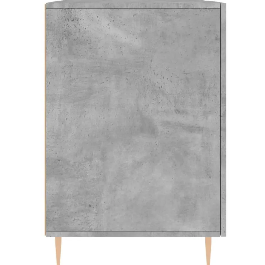 vidaXL Schreibtisch Betongrau 140x50x75 cm Holzwerkstoff
