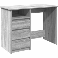 vidaXL Schreibtisch Grau Sonoma 102x50x75 cm Holzwerkstoff