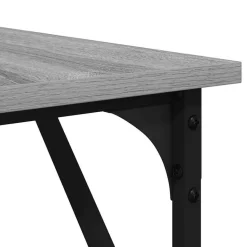 vidaXL Schreibtisch Grau Sonoma 149x149x75 cm Holzwerkstoff