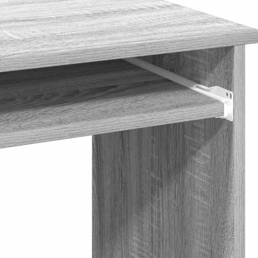 vidaXL Schreibtisch mit Regal Grau Sonoma 84x40x78 cm Holzwerkstoff