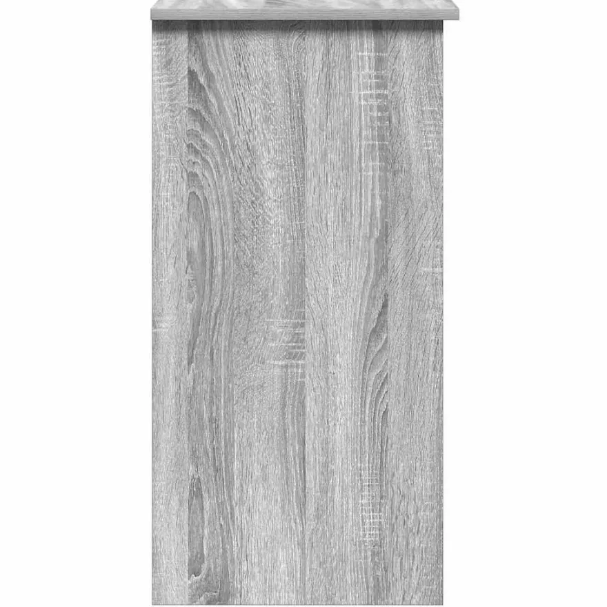 vidaXL Schreibtisch mit Regal Grau Sonoma 84x40x78 cm Holzwerkstoff