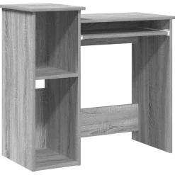 vidaXL Schreibtisch mit Regal Grau Sonoma 84x40x78 cm Holzwerkstoff