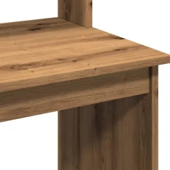 vidaXL Schreibtisch mit Regal Artisan-Eiche 102x45x148cm Holzwerkstoff