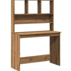 vidaXL Schreibtisch mit Regal Artisan-Eiche 102x45x148cm Holzwerkstoff