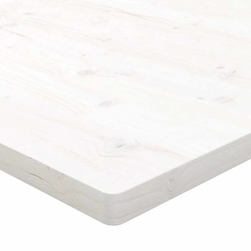vidaXL Schreibtischplatte Weiß 110x55x2,5 cm Massivholz Kiefer