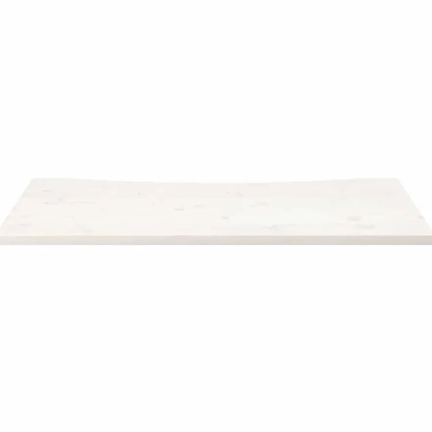 vidaXL Schreibtischplatte Weiß 110x55x2,5 cm Massivholz Kiefer