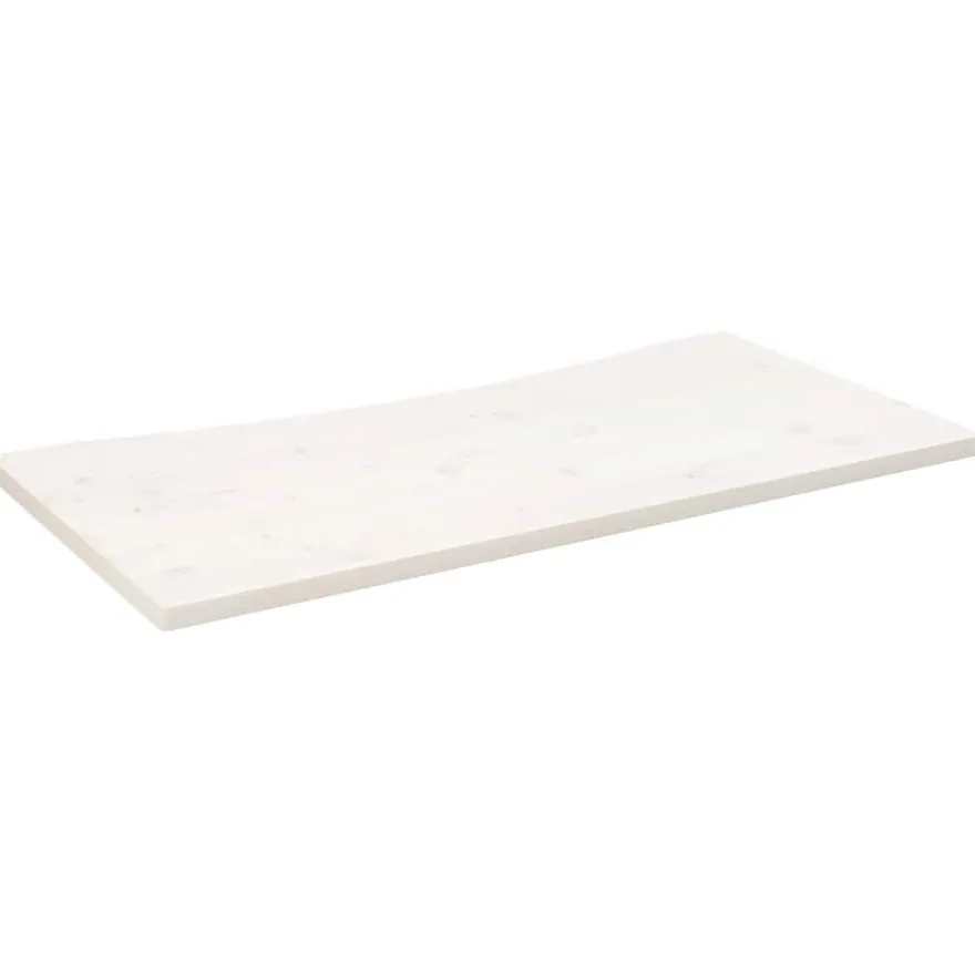 vidaXL Schreibtischplatte Weiß 110x55x2,5 cm Massivholz Kiefer