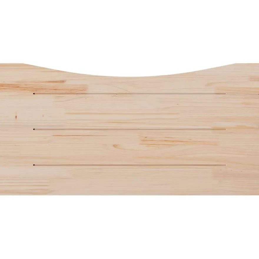 vidaXL Schreibtischplatte Weiß 110x55x2,5 cm Massivholz Kiefer