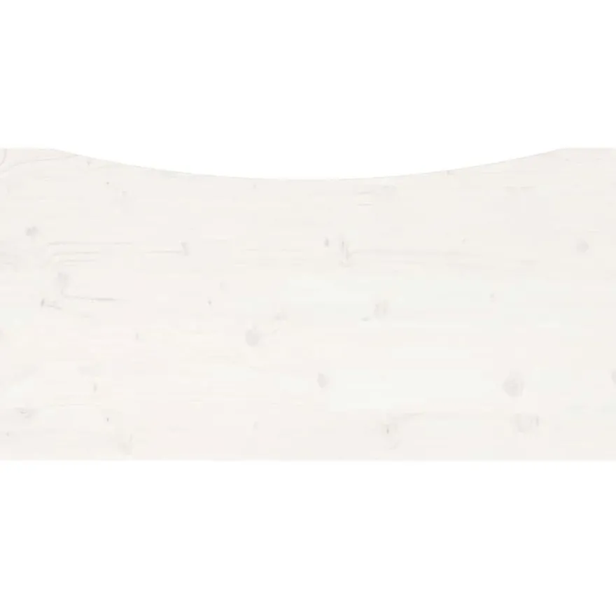 vidaXL Schreibtischplatte Weiß 110x55x2,5 cm Massivholz Kiefer