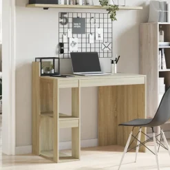 vidaXL Schreibtisch Sonoma-Eiche 103,5x56,5x94 cm Holzwerkstoff