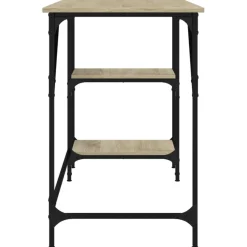 vidaXL Schreibtisch Sonoma-Eiche 120x50x75 cm Metall Holzwerkstoff
