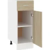 vidaXL Schubunterschrank Lyon Sonoma-Eiche 30x46x81,5 cm Holzwerkstoff
