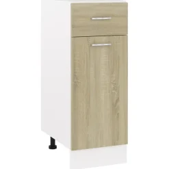 vidaXL Schubunterschrank Lyon Sonoma-Eiche 30x46x81,5 cm Holzwerkstoff