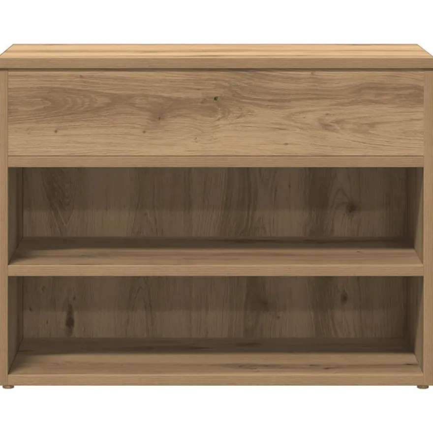 vidaXL Schuhbank Artisan-Eiche 60x30x45 cm Holzwerkstoff