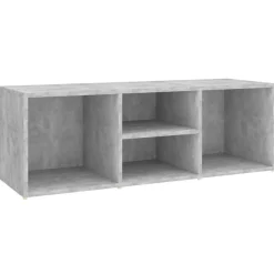 vidaXL Schuhbank Betongrau 105x35x35 cm Holzwerkstoff