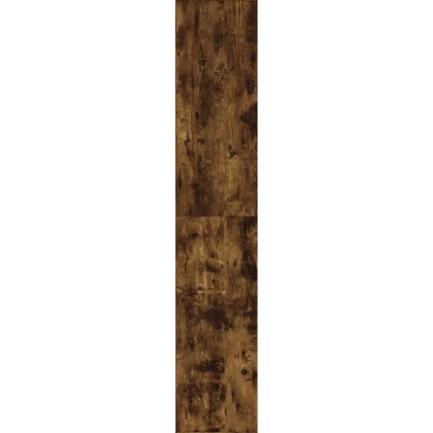 vidaXL Schuhregal Räuchereiche 54x34x183 cm Holzwerkstoff