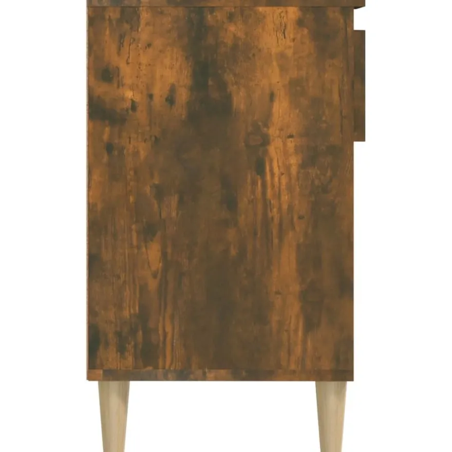 vidaXL Schuhregal Räuchereiche 102x36x60 cm Holzwerkstoff