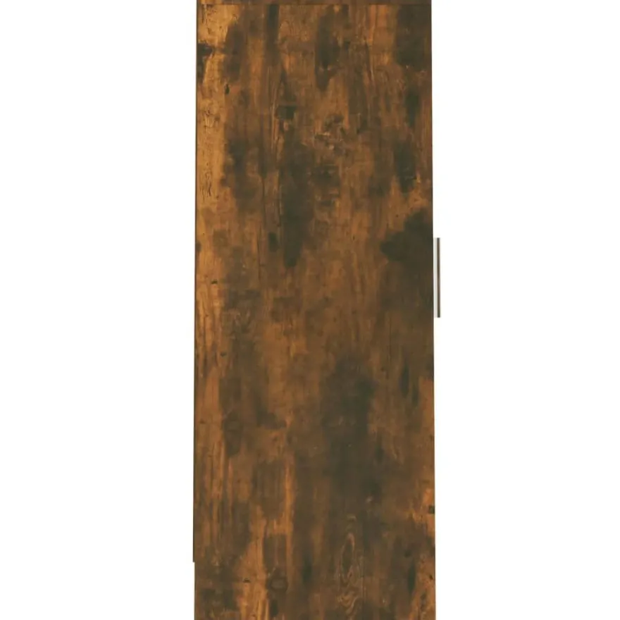vidaXL Schuhregal Räuchereiche 32x35x92 cm Holzwerkstoff