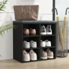 vidaXL Schuhregal Schwarz 52,5x30x50 cm