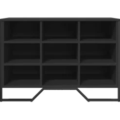 vidaXL Schuhregal Schwarz 90x38x61,5 cm Holzwerkstoff