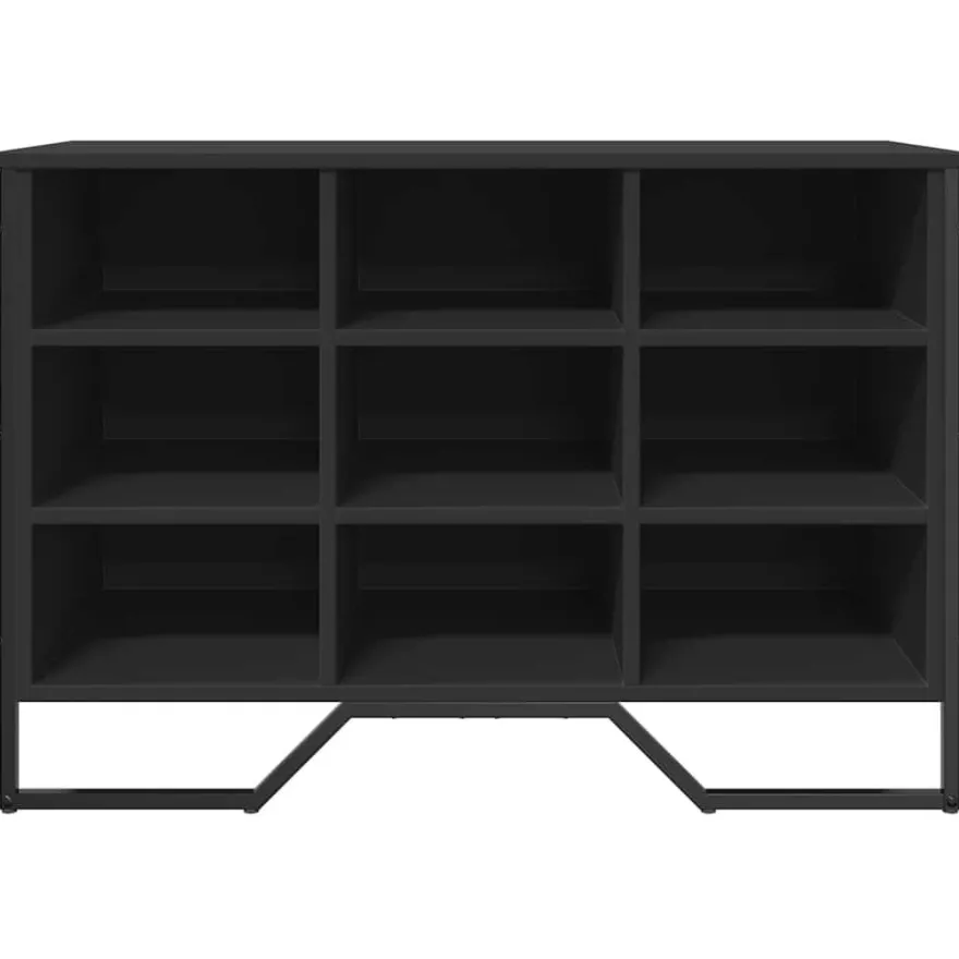 vidaXL Schuhregal Schwarz 90x38x61,5 cm Holzwerkstoff