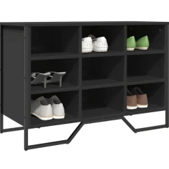 vidaXL Schuhregal Schwarz 90x38x61,5 cm Holzwerkstoff