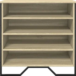 vidaXL Schuhregal Sonoma-Eiche 80x38x78 cm Holzwerkstoff