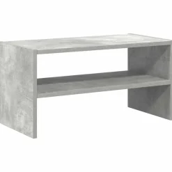 vidaXL Schuhregal Stapelbar Betongrau 60x30x30,5 cm