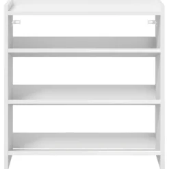 vidaXL Schuhregal Weiß 60x25x62 cm Holzwerkstoff