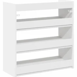 vidaXL Schuhregal Weiß 60x25x62 cm Holzwerkstoff