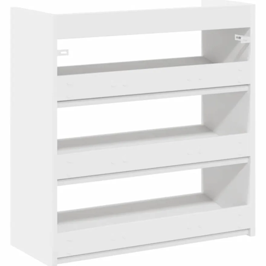 vidaXL Schuhregal Weiß 60x25x62 cm Holzwerkstoff