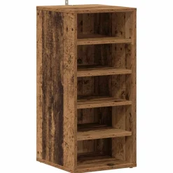 vidaXL Schuhschrank Altholz-Optik 32x35x70 cm Holzwerkstoff