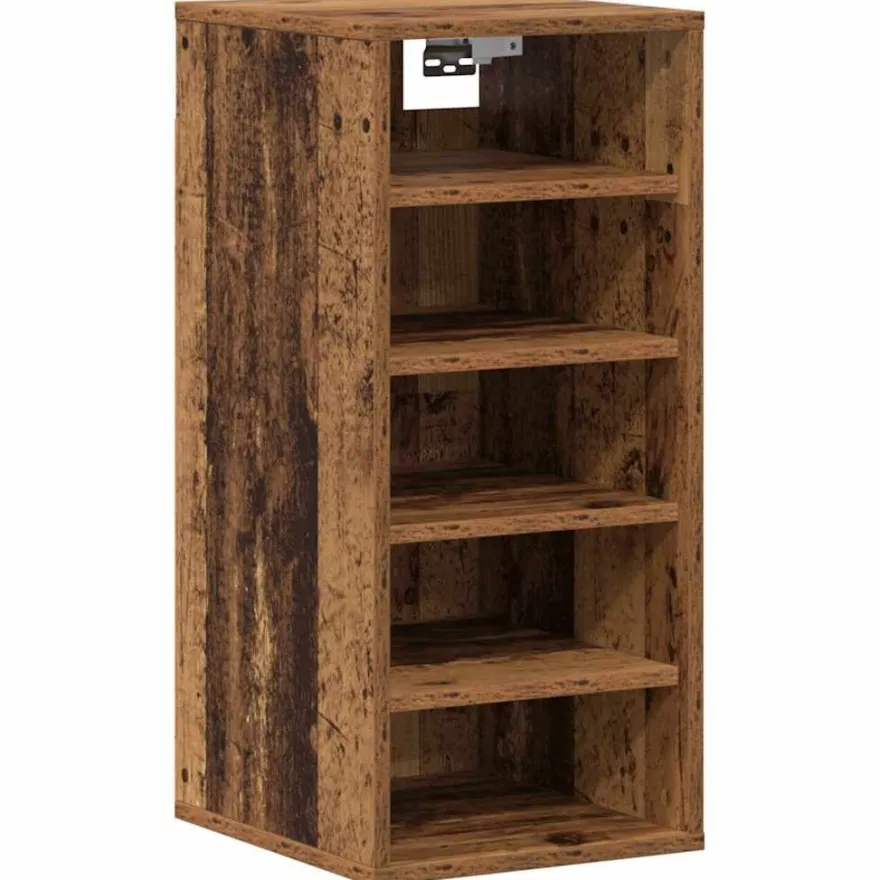 vidaXL Schuhschrank Altholz-Optik 32x35x70 cm Holzwerkstoff