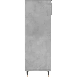 vidaXL Schuhschrank Betongrau 40x36x105 cm Holzwerkstoff