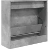 vidaXL Schuhschrank Betongrau 60x21x57 cm Holzwerkstoff