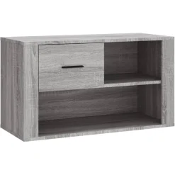 vidaXL Schuhschrank Grau Sonoma 80x35x45 cm Holzwerkstoff