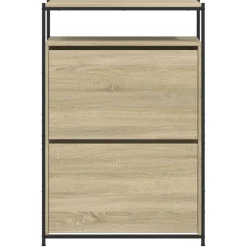 vidaXL Schuhschrank Sonoma-Eiche 75x34x112 cm Holzwerkstoff