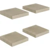 vidaXL Schwebende Wandregale 4 Stk. Eichefarben 23x23,5x3,8cm MDF