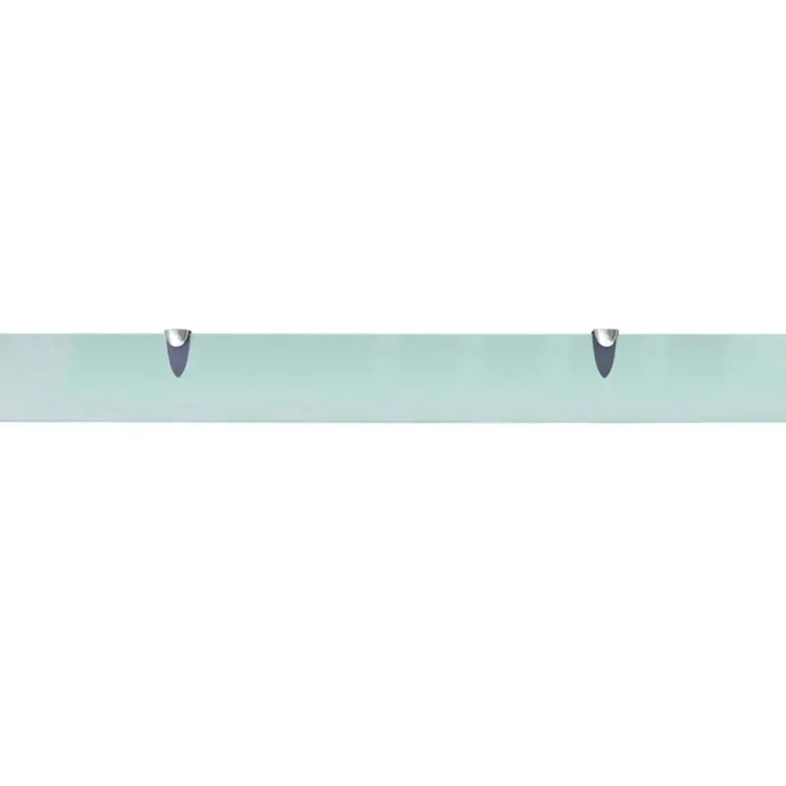 vidaXL Schweberegale 2 Stk. Glas 90x10 cm 8 mm