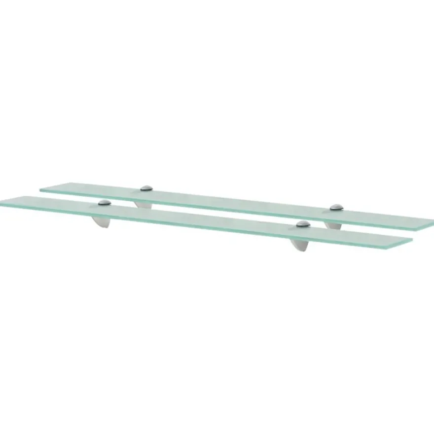 vidaXL Schweberegale 2 Stk. Glas 90x10 cm 8 mm