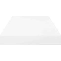 vidaXL Schweberegale 4 Stk. Hochglanz-Weiß 50x23x3,8 cm MDF